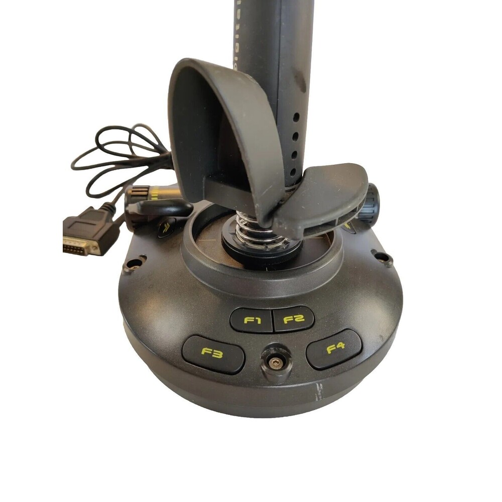 Vintage Saitek Cyborg 3D Digital Flight Simulator Joystick Model J15 Gameport - Picture 2 of 13